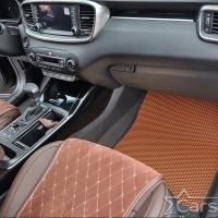 Автомобильные коврики EVA на Kia Sorento III Prime 3 ряда (2014-2020)