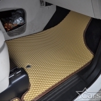 Автомобильные коврики EVA на Dodge Grand Caravan V (2007-2020) 2 ряд: кресла 1+1 убираются в пол