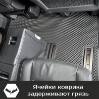 Автомобильные коврики EVA на Opel Zafira Life 7 мест, не Long (2019-2025) 