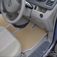 Коврики текстильные на Toyota Noah-Voxy II пр.руль (2007-2015) 2 ряд - с проходом