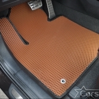 Двухслойные коврики EVA на Hyundai Santa Fe IV рестайл 3 ряда (2020->)