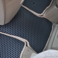Двухслойные коврики EVA на Toyota Vellfire I пр.руль (2008-2014) 2 ряд - 3 места