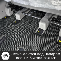 Автомобильные коврики EVA на Hyundai Staria 7 мест (2021->)
