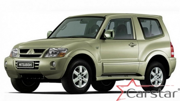 Двухслойные коврики EVA для Mitsubishi Montero III 3D (2000-2006) 
