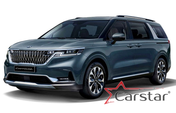 Текстильные коврики для Kia Carnival IV (7мест) Корея (2020->) 