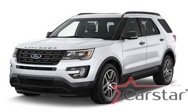 Двухслойные коврики EVA для Ford Explorer V рестайл 3 ряда (2015->) 